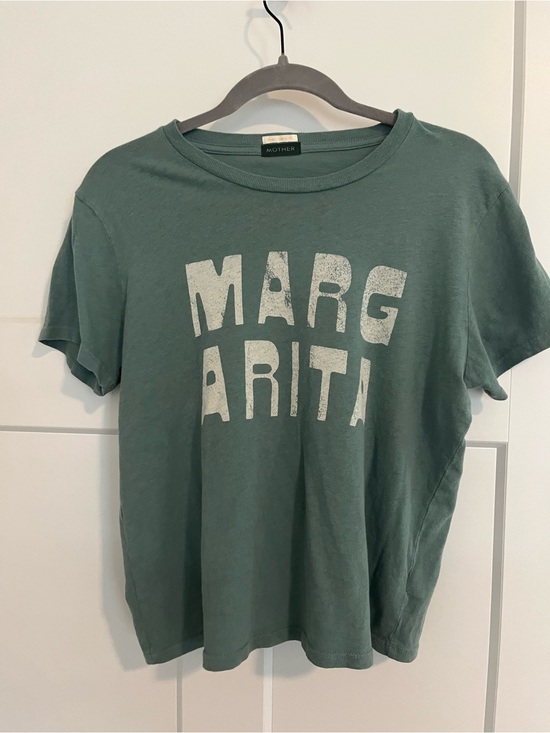 MOTHER Tops - MOTHER soft green tee with white label